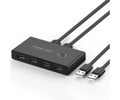 USB jungiklis KVM USB 2x4 UGREEN USB 2.0