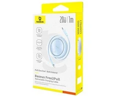 USB kabelis Baseus Free2Pull USB-C iki iP 20W 1m (mėlynas)