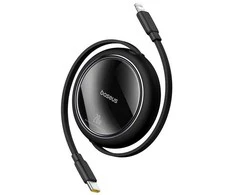 USB kabelis Baseus Free2Pull USB-C iki iP 20W 1m (juodas)