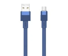 USB kabelis-mikro USB Remax Flushing, RC-C001, 1m, (mėlynas)