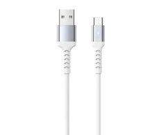 USB kabelis-mikro USB Remax Kayla II., RC-C008, 1m (baltas)