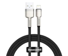 Baseus Cafule USB - Lightning kabelis 2.4A 1m - Juodas