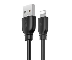 USB Lightning Remax Suji Pro laidas, 1m (juodas)
