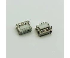 Oem USB lizdas AF10.0 trumpas korpusas 2 kontaktai DIP - 10 vnt - THT