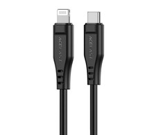 USB MFI laidas Acefast C3-01, USB-C do Lightning, 30 W, 1,2 m (juodas)