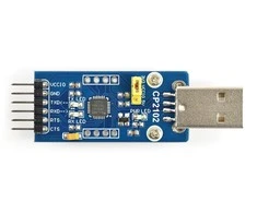 USB-UART keitiklis CP2102, USB kištukas, Waveshare 11079
