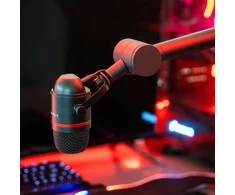 USB žaidimų/vlogerio mikrofonas Kruger &amp; Matz Warrior GV-200