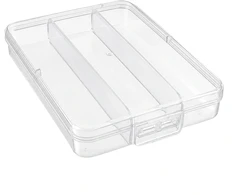 Uždaromas permatomas dėžučių rinkinys (10 dalių), 33x33x17 mm, mini organizatorius