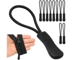 Oem Užtrauktuko slankiklio kabliukas - juodas 3.7 cm