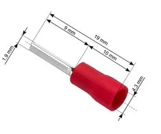 Blow Oem Vamzdelio formos jungtys 1.9/19mm 100vnt - raudona