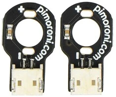Variklio jungties Shim MCS - 2x poveržlė su JST šonine jungtimi - skirta mikro tipo varikliams - PiMoroni PIM603