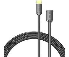 Vention HDMI-A kištukas su HDMI-A moterimi 4K HD PVC kabelis 3 m ventiliacijos AHCBI (juodas)