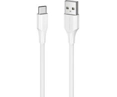 Vention USB 2.0 A į USB-C 3A kabelio ventiliacijos anga CTHWH 2m Balta