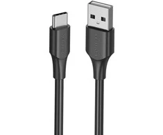 Vention USB 2.0 A į USB-C 3A kabelio ventiliacijos anga CTHBF 1 m juoda