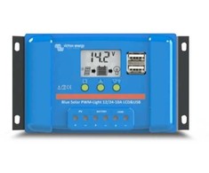 Victron Energy Įkrovimo valdiklis BlueSolar PWM 12/24V 10A su LCD ir laikmačiu