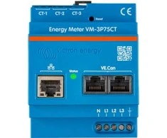 Victron Energy VM-3P75CT yra trifazis energijos skaitiklis, turintis Etherneto ir VE.Can ryšio prievadus