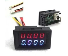 Oem Voltmetras ir ampermetras 0-100V 10A su šuntu - 0.28'' - 4 skaitmenys