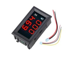 Oem Voltmetras ir ampermetras 0-100V - 50A - 0.28" Raudonas/Raudonas - korpuse