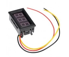 Oem Voltmetras nuolatinės įtampos 0-100V 0.36' - raudonas