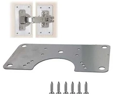 Vyrių remonto plokštelė 90x47mm - 0.8mm plokštelė - baldų vyrių remontui