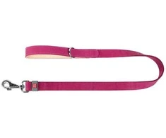 WAUDOG natūralios odos pavadėlis šuniui 20 mm pločio, 122 cm ilgio rožinis