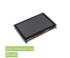 Oem Waveshare Talpinis Lietimui Jautrus Ekranas Raspberry Pi 3B+/3B/2B/Zero Mikrokompiuteriui - LCD TFT 5