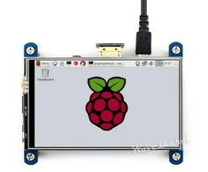 Oem Waveshare Varžinis lietimui jautrus ekranas Raspberry Pi mikrokompiuteriui - LCD IPS 4" 800x480px HDMI + GPIO