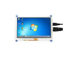 Oem Waveshare varžinis Lietimui Jautrus Ekranas Raspberry Pi 3B+/3B/2B/B+ mikrokompiuteriui - LCD TFT 5