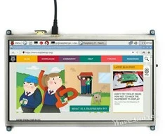Oem Waveshare varžinis lietimui jautrus ekranas Raspberry Pi mikrokompiuteriui - LCD TFT 10.1