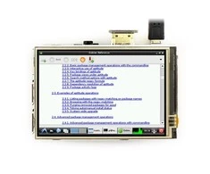 Waveshare Varžinis lietimui jautrus ekranas Raspberry Pi mikrokompiuteriui - LCD IPS 3.5