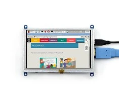 Waveshare Varžinis lietimui jautrus ekranas Raspberry Pi mikrokompiuteriui - LCD TFT 5