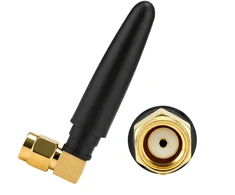 WiFi Bluetooth ZigBee antena 2.4 GHz RP-SMA kištukas, 2.5 dBi, stačiu kampu