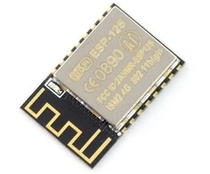 Oem WiFi modulis ESP-12S ESP8266 juodas - 9 GPIO, ADC, PCB antena