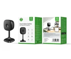 Woox Wi-Fi vidaus kamera, 3MP, juoda, USB C, MicroSD iki 128GB, TUYA / Smart Life