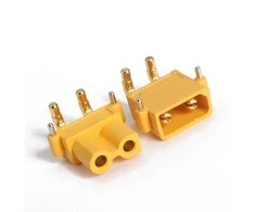 Oem XT30 Baterijų jungtis lizdas kampinis 30A 500V