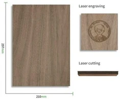 xTool 3mm riešutmedžio fanera 6vnt
