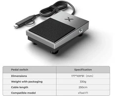 xTool F1 pedalo jungiklis