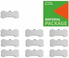xTool kaulo formos nerūdijančio plieno šunų žymė - 10vnt