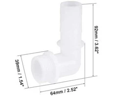 Oem Žarnos jungtis – 16 mm vienodo praėjimo jungtis – augalų drėkinimo sistemos jungtis