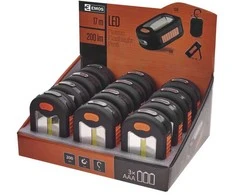 Žibintuvėlis LED, COB, su magnetu ir kabliu, 200lm, 3xAAA, EMOS