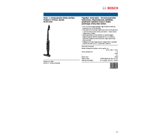 Įkraunamasis dulkių siurblys Bosch BCHF216B Serie | 2, Readyy'y 16Vmax, juodas