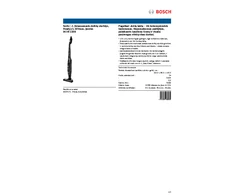 Bosch BCHF220B Serie | 2 Įkraunamasis dulkių siurblys Readyy'y 20Vmax, juodas