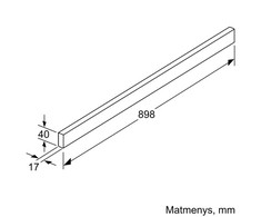Bosch DSZ4985 Ventiliacijos priedas, Nerūdijančio plieno
