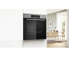 Bosch HRG572ES3 Serija 4, Įmontuojamoji orkaitė su papildomų garų funkcija, 60 x 60 cm, Nerūdijančio plieno