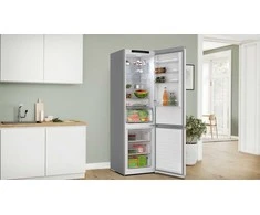 Bosch KGN392I1F Serija 4, Laisvai statomas šaldytuvas-šaldiklis su šaldiklio skyriumi apačioje, 203 x 60 cm, Nerūdijančio plieno