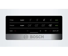 Bosch KGN493WDA Serija 4, Laisvai statomas šaldytuvas-šaldiklis su šaldiklio skyriumi apačioje, 203 x 70 cm, Baltas, Total No Frost