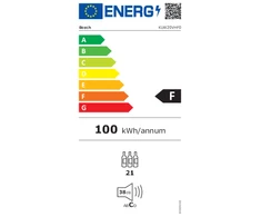 Įmontuojamas vyno šaldytuvas KUW20VHF0 Bosch, talpa 21 butelis, 82cm