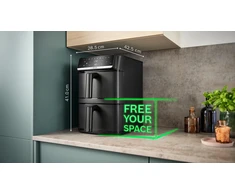 Bosch MAFD661B7 Serija 6, Double Stack Drawer Air Fryer, Juodas