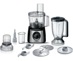 Bosch MCM3531M Food processor, MultiTalent 3, 800 W, Juodas, Brushed stainless steel
