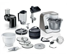 Virtuvinis kombainas Bosch MUM5XL74 Series 4, Kitchen machine with scale, MUM 5, 1000 W, Baltas, champagne